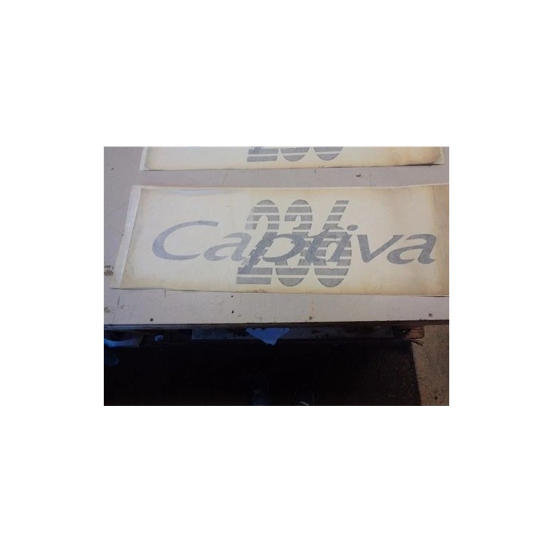 RINKER CAPTIVA 236 DECAL SET OF (2) TEAL / SILVER
