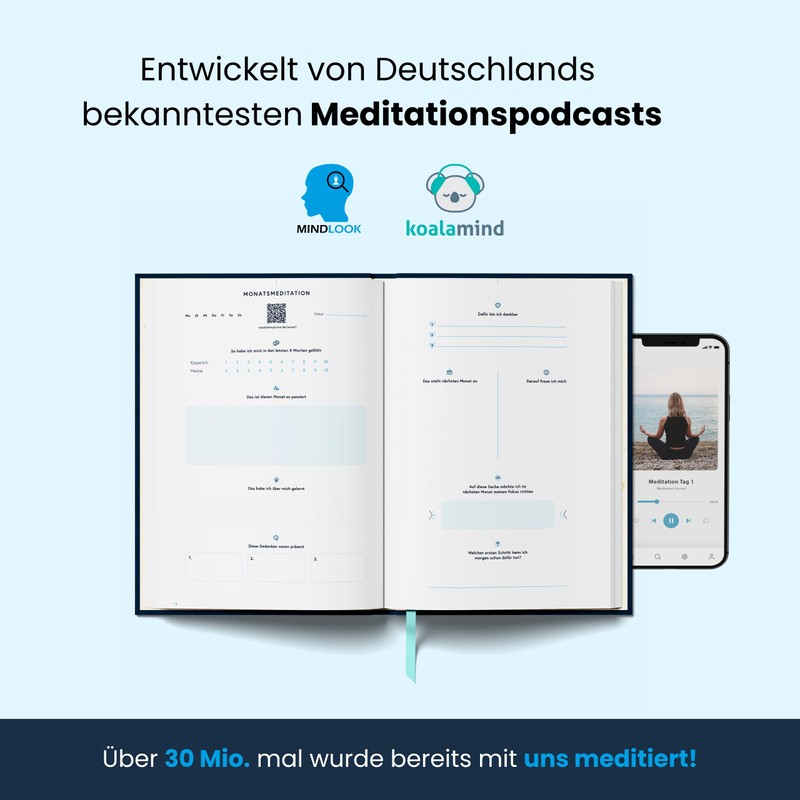 Meditation Journal | Mindfulness Diary with Guided Audio Meditations -