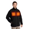 ORORO 2021 Men's Heated Fleece Jacket Full Zip with Battery