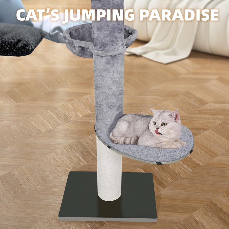 ROYPET Adjustable Tall Cat Climbing Tree, Floor-to-Ceiling Cat Climber Toy