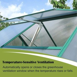 2PCS Auto Roof Vent Opener Automatic Greenhouse Window Opener for Ventilation So