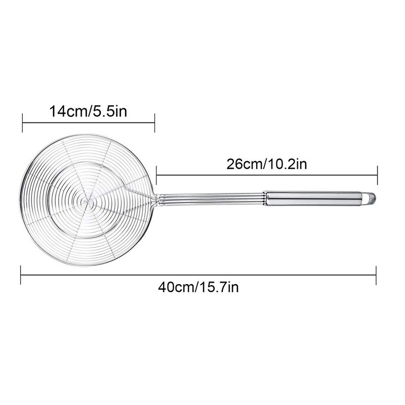 Spider Strainer Skimmer, Swify Stainless Steel Asian Strainer Ladle Frying
