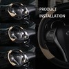 Leather Car Steering Wheel Cover, Non-Slip Car Wheel Cover Protector