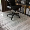 GLSLAND 36" x 46" Tempered Glass Chair Mat Heavy-Duty Floor