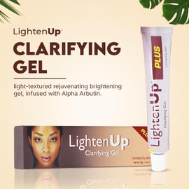 LIGHTEN UP Gel hidratante Facial Despigmentante Con Vitamina C, Alfa arbutina y Aceite de argan Trata Manchas y zonas Oscuras Textura en Gel con Ingredientes Naturales 30Ml 1 0z