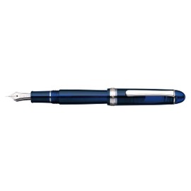 Platinum Fountain Pen #3776 Century Rhodium Chartre Blue Fine Point PNB-18000CR #51-2