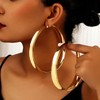 Thick Gold Hoop Earrings for Women Large Gold Hoops Earrings