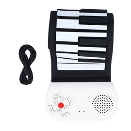 49 Keys Hand Roll Up Piano USB Charging Electric Foldable Piano Keyboard for Kids Beginners Learning