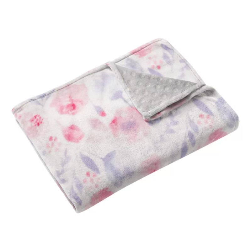 Chiqui Mundo Cobertor Para Bebe Premium Viajero Floral 2 Vistas