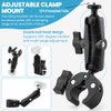 Adjustable Angle Clamp Bracket Aluminum RV Pole Mount with Adapter