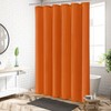 MitoVilla Burnt Orange Long Fabric Shower Curtain Liner, Soft &
