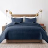 ROARINGWILD Navy Blue King Size Quilt Bedding Sets with Pillow