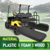 Wutist Universal Golf Cart Black Seat Bottom & Seat Backrest