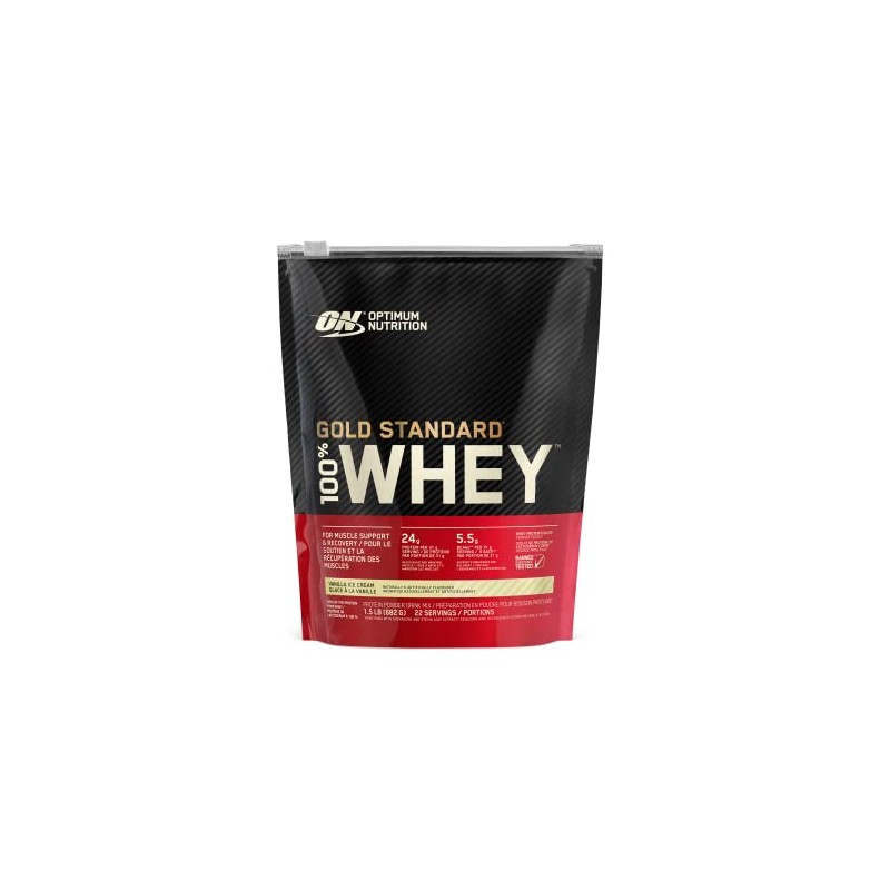 Optimum Nutrition 100% Gold Standard Whey Protein Powder Vanilla Ice