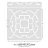 Tea House Trellis Allover Stencil - Large Stencils for Painting