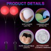 Focenat Pack of 2 Juggling Balls, Luminous Ball, LED Poi