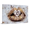 Conipit Lip Canvas Wall Art Beauty Gold Lip Picture Prints