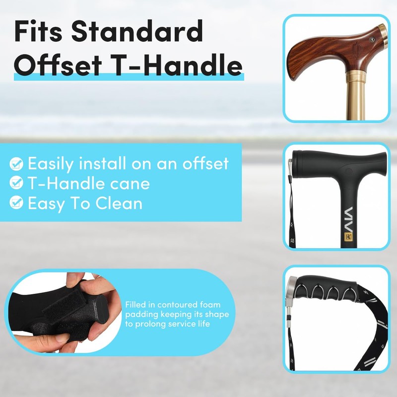 Walking Cane Handle Cover - Canes Handle Cushion‌ for Seniors
