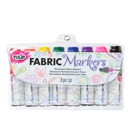 Tulip Phat Jumbo Fabric Markers (Multi-Coloured, 8-Pack)
