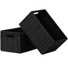 UBBCARE 2 Pack Wicker Basket, 13.4L×8.3H×7.1W inch Woven Paper Rope
