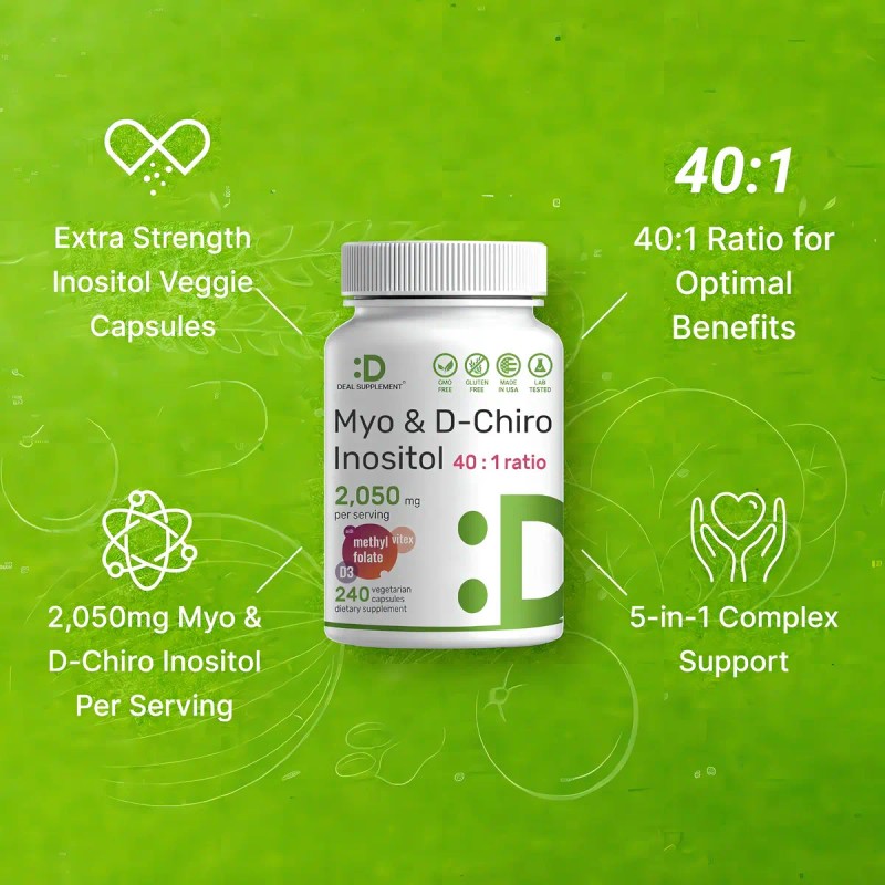 Myo & D-chiro Inositol + Folate + Vitamin D +