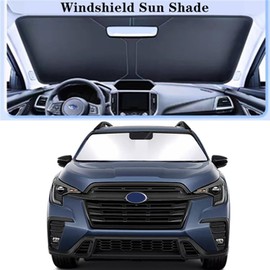 Sun Shade for Subaru Ascent 2019-2024 Sunshade Windshield Accessories 240T Upgrade Foldable Sunshade Custom Windshield Sun Visor Blocks UV Rays