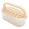 Ice Cube Tray with Lid Bin 2 Layer Ice Trays