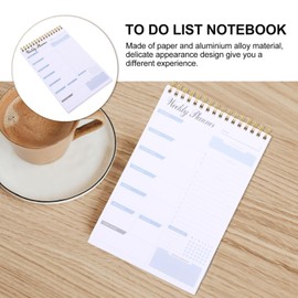 MAGICLULU Office Desk Office Table Schedule Memo Pads Ink and Volt Weekly to Do List Notepad To-do List Pads Daily Task Planner Tear off to Do Notepad 24 Hour Planner Notebook A5 Coil