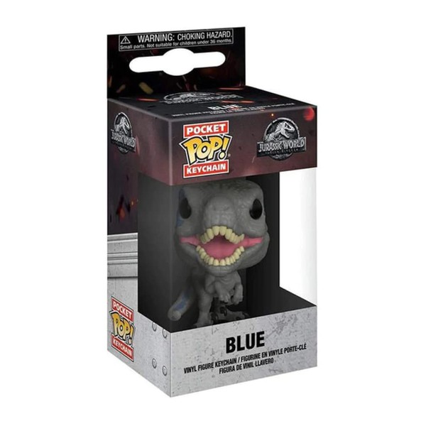 Funko Pop Keychain: Jurassic World 2 - Blue Velociraptor Collectible Figure, Multicolor
