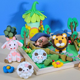 Wenrescry Modelling Clay Air Drying - 36 Colours Clay for Children, Magic Clay Gift for Boys and Girls