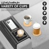Couch Cup Holder with 2 Cork Coasters | Couch Caddy
