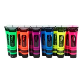 AYS Pintura Corporal Paintglow Body Paint Fluorescente 12 Piezas