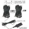 YIQU White 82FT 200 LED Christmas String Lights Outdoor/Indoor (Extendable