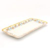 Euro Ceramica Duomo Collection Italian-Inspired 16.8" Rectuangular Ceramic Serving Tray