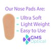 GMS Optical Symmetrical Self-Adhesive Soft Foam Nose Pads for Glasses,