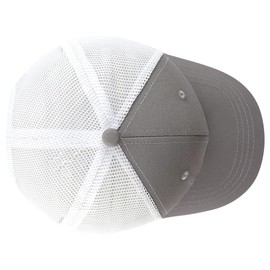 Cywmcuvp Leather American Flag Fish Trucker Hats for Men Women, Father’s Day Birthday Gifts, Embroidered Adjustable Hunting Fishing Mesh Snapback Baseball Cap Gray