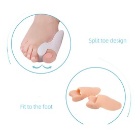4Pack Big Toe Spacer Upgraded - Bunion Corrector for Women Men, Toe Separators for Overlapping Toes