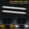 XUKEY 2X Car Daytime Light Strip Headlight Bumper Fog Light