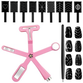 11-teiliges Cat-Eye-Gel-Nagellack-Magnetset, 6-in-1, multifunktional, mit starker Saugkraft für Nägel, magnetische Kunstdesign-Tools, Maniküre-Zubehör für den Heimsalon, DIY