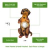 Waterwood Hand Painted Brown Begging Dachshund Doorbell - Wired &