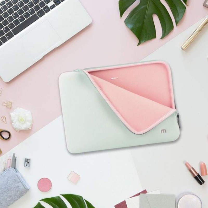 Sleeve Sleeve Laptop Bag Grey/Pink 12,5-14 pouces