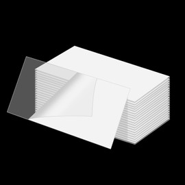 LUEXBOX Double-Sided Mounting Tape Heavy Duty, Waterproof Nano Tape for Shower, Mounting Squares Clear Sticky Pad for Walls, Adhesive Tape Multipurpose Removable Washable (20 Pack) (2.6in x 1.4in)