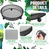 Nuogo 4 Pcs Ground Bird Feeder Tray 7 Inches Platform