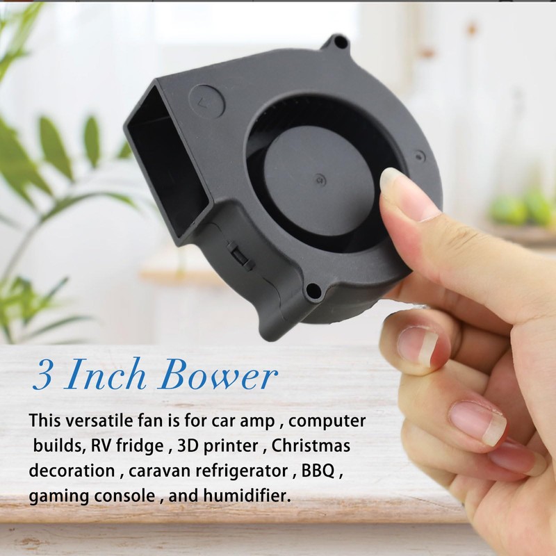 Wathai DC Centrifugal Fan 12V 75mm x 30mm Brushless Cooling