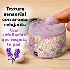 Exfoliante Facial - Natural - Orgánico - Suave - Limpieza - Aceite de Coco - Olor a Lavanda - Vitamina E - Azúcar de Caña - Fácil de usar -Skin Care  