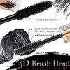 4D Mascara, Flash Diamond Silk Fiber Lash Mascara, Waterproof Long