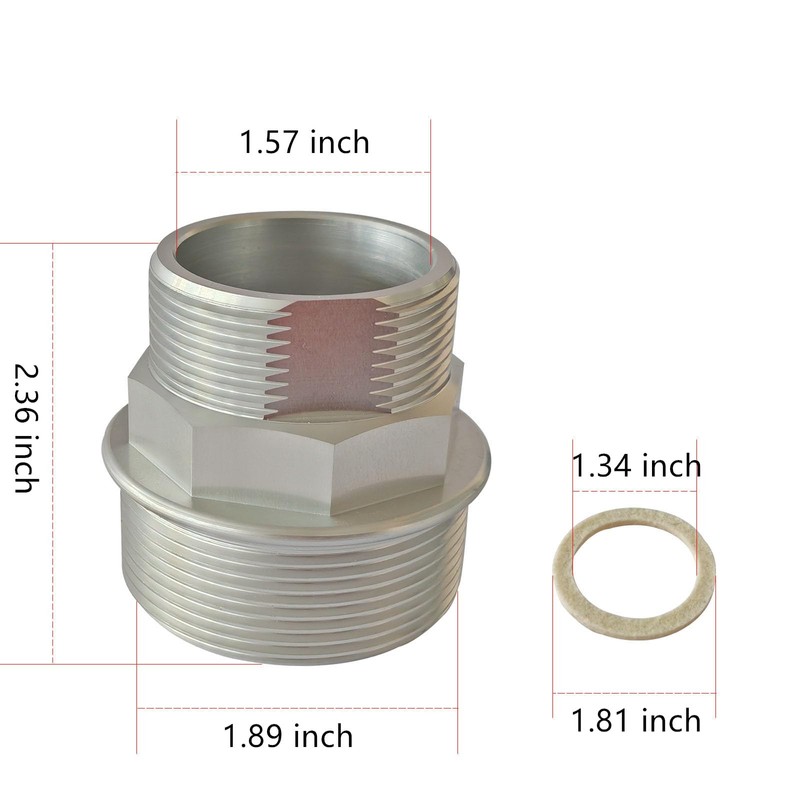 110909-1 Electric Fuel Pump Bung Adapter Replacement for 2" NPT