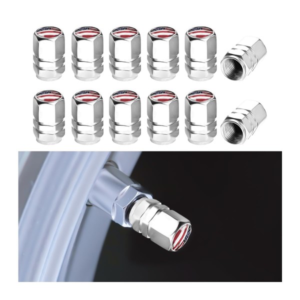 Mandark Car Tire Valve Stem Caps, 12PCS Aluminum Corrosion Resistant
