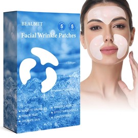 Okela Forehead Wrinkle Patches & Smile Line Patches Overnight, Hydrogel Smoothing Patches Skin Care Gifts for Fine Lines, Deep Line and Firming