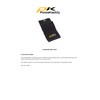2012 Powakaddy Tri-Fold Velour Golf Towel Black